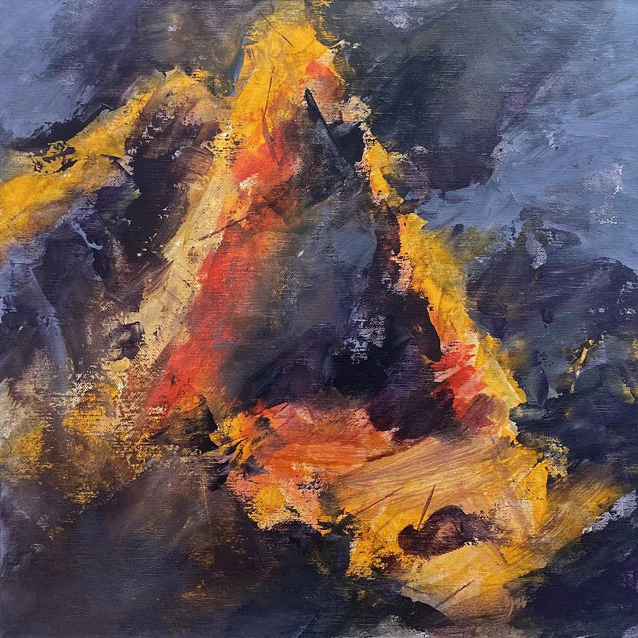 Зображення "4-New Equilibrium" від Вікторія Колесникова, розмір: 40х40 см, матеріали: акріл на полотні, медіум: Живопис, серія: Another Balance Фото 1 з 2.